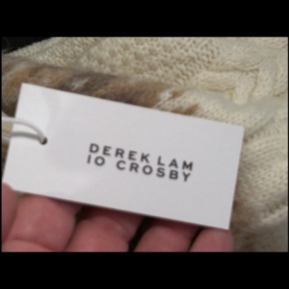 Derek Lam 10 Crosby Marcella Fair Isle Turtleneck Sweater Size S - NWT - Picture 11 of 16